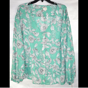 A New Day Women's Plus Size Top - Button Down Top